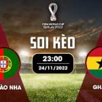 Soi kèo Bồ Đào Nha vs Ghana WC 2022